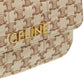 CELINE Monochrome Quilted Triomphe Canvas Shoulder Bag