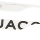 White Bold Logo Wrapped Sunglasses