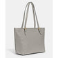 Polished Pebble Leather Taylor Tote with C Dangle Charm