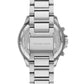 Men's Sage Chronograph Silver-Tone Stainless Steel Watch 42mm