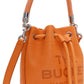 Orange 'The Leather Bucket' Bag