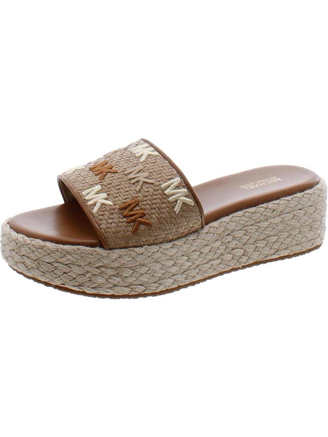 Womens Slip On Open Toe Slide Sandals