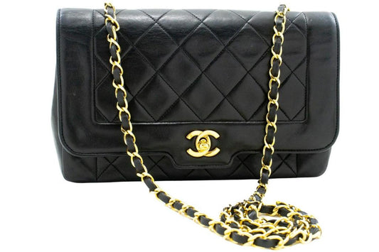 Chanel Diana  Leather Shoulder Bag (Pre-Owned)