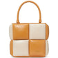 Boxxy Colorblocked Smooth Leather Tote