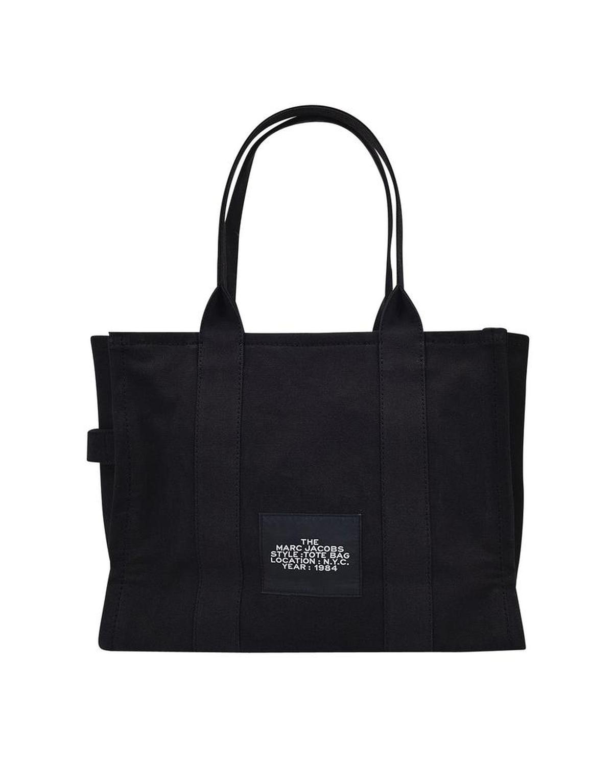 The Large Tote Bag -  -  Black - Cotton