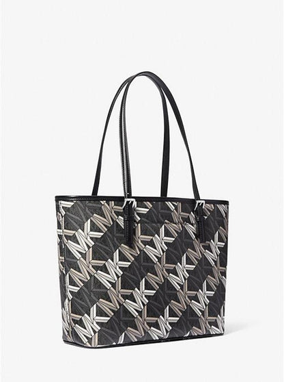 Jet Set Charm Medium Graphic Logo Tote Bag