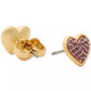 Cubic Zirconia Pavé Heart Stud Earrings