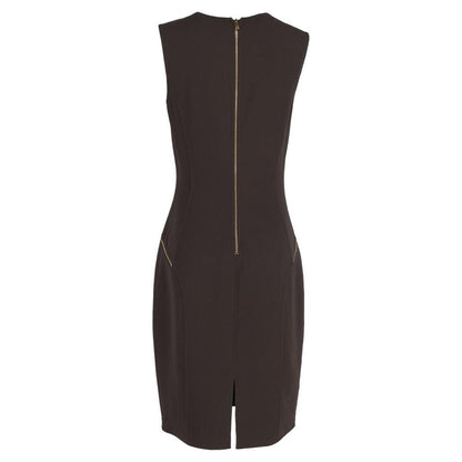 Michael Kors Knee-Length Dress in Brown Virgin Wool