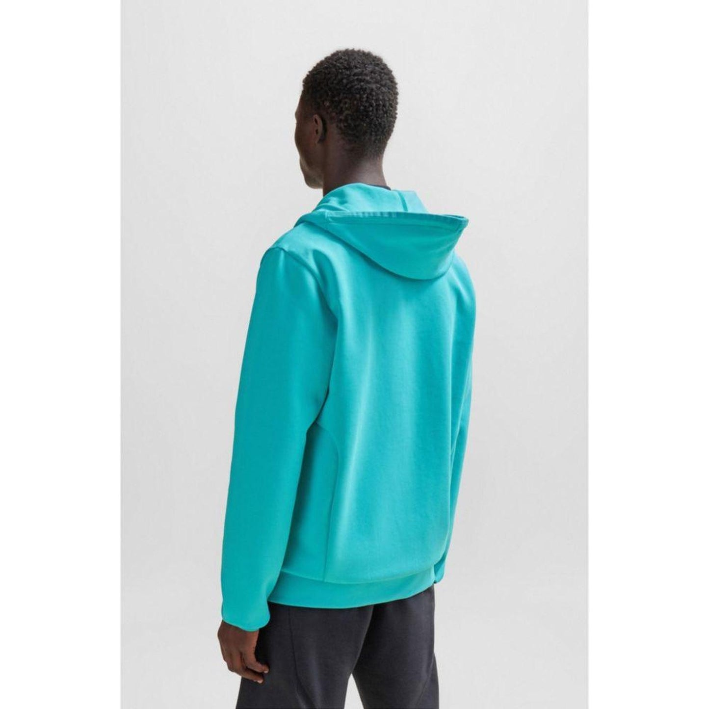 Cotton-blend zip-up hoodie with HD logo print