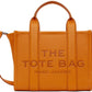 Orange 'The Leather Small' Tote