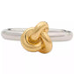 Two-Tone Double Knot Accent Ring