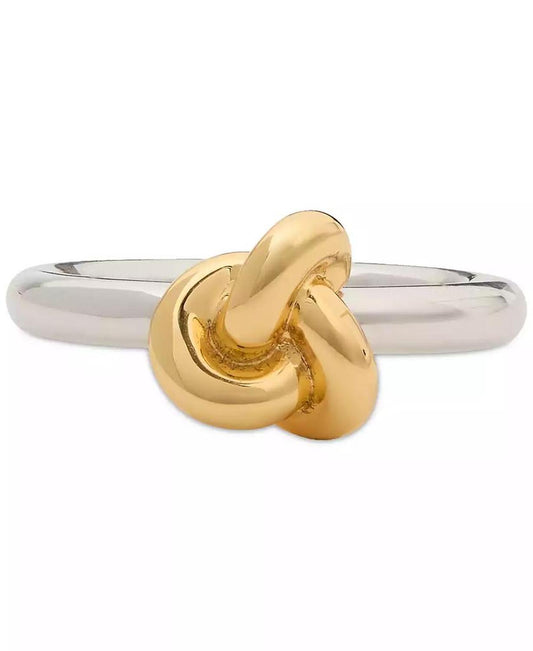 Two-Tone Double Knot Accent Ring