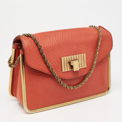 Chloe Burnt Leather Small Sally Shoulder Bag