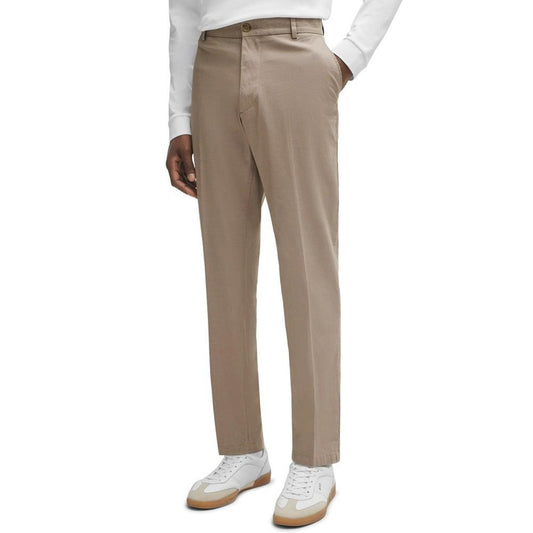 Men's Patterned Regular-Fit Trousers