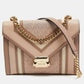 Michael Kors Old Rose Signature Coated Canvas And Leather Large Whitney Shoulder Bag