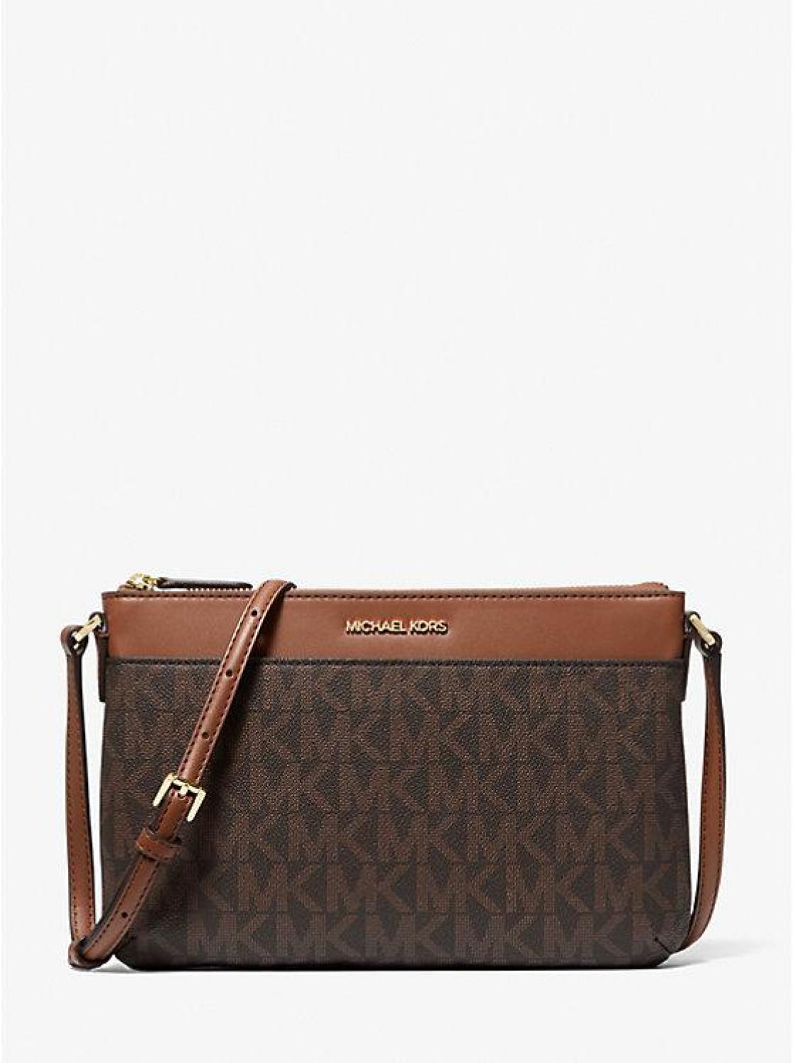 Jet Set Large Signature Logo Crossbody Bag