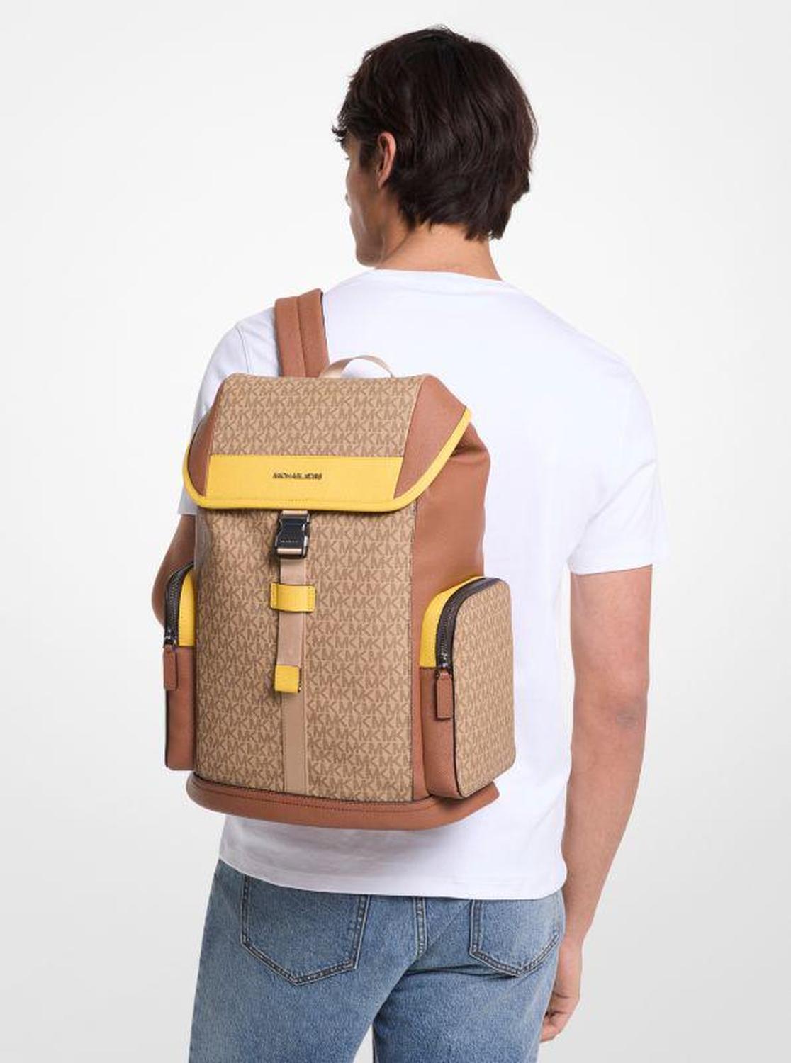 Cooper Color-Block Signature Logo Backpack