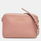 Michael Kors Old Rose Leather Large East West Jet Set Crossbody Bag