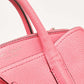 Peach Leather Margaux Mini Satchel