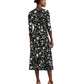 Floral Surplice Jersey Dress