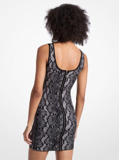 Snake Jacquard Dress