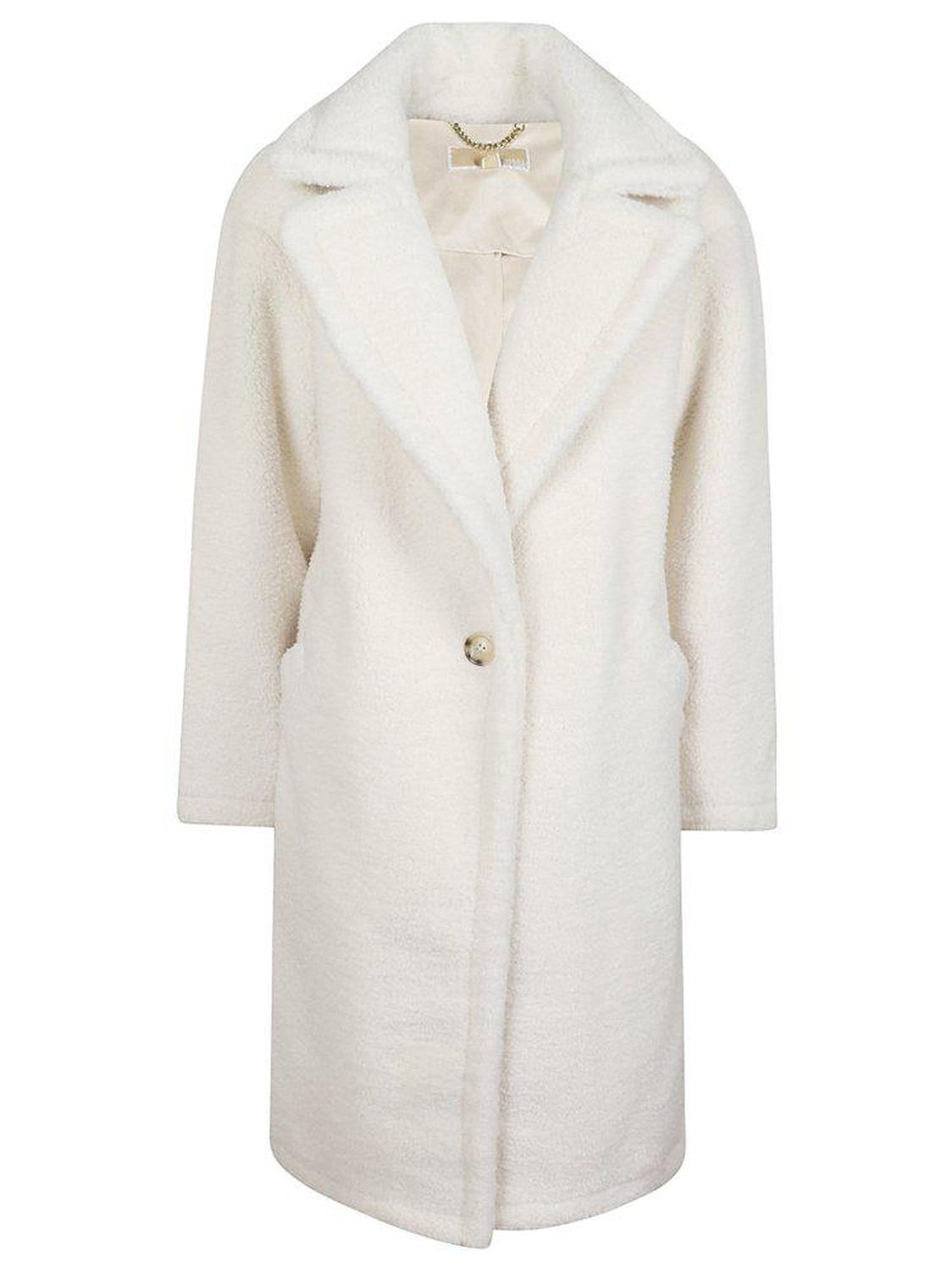 Michael Michael Kors Oversized Shearling Teddy Coat