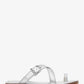 Ashton Metallic Leather Flat Sandal