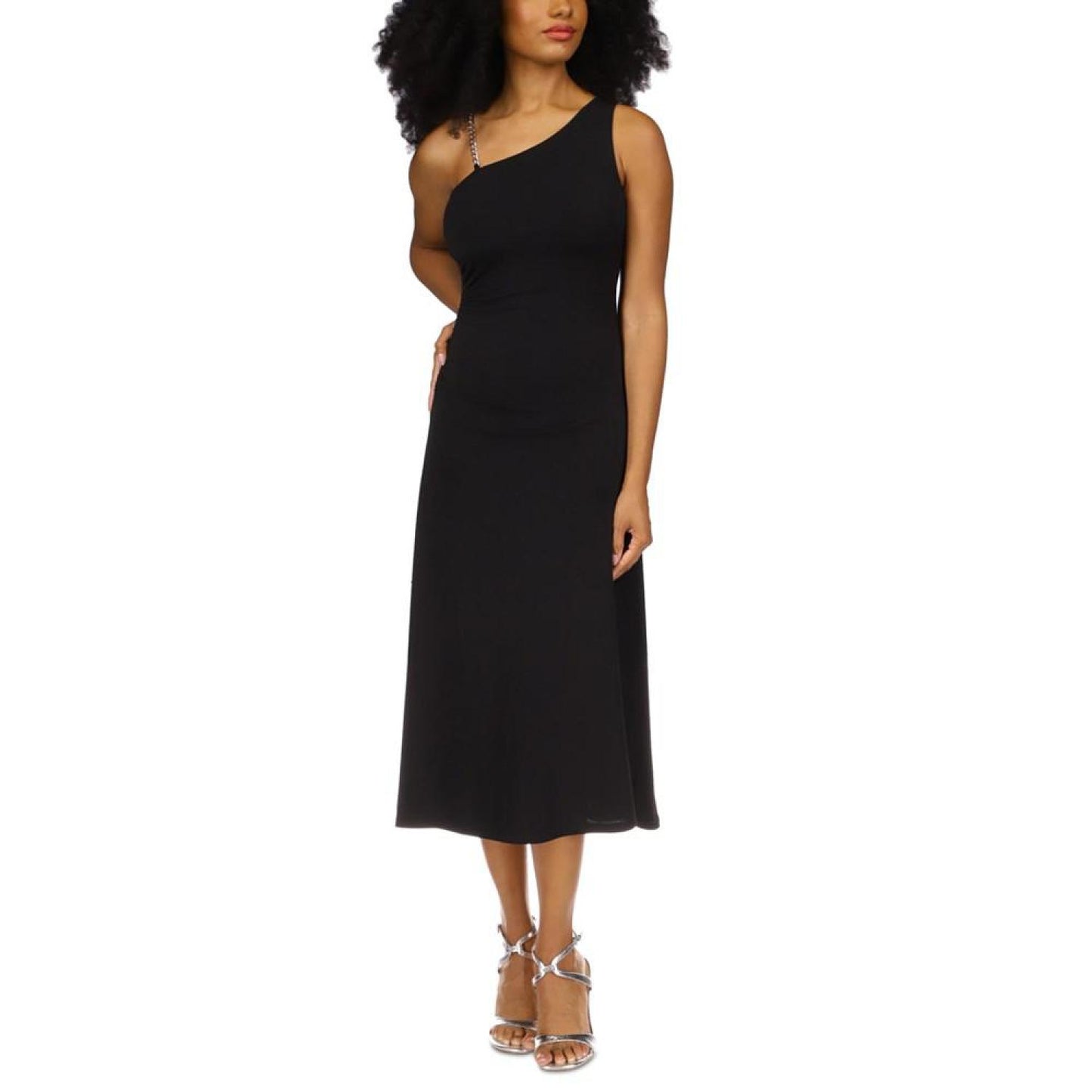 Women's One-Shoulder Midi Dress