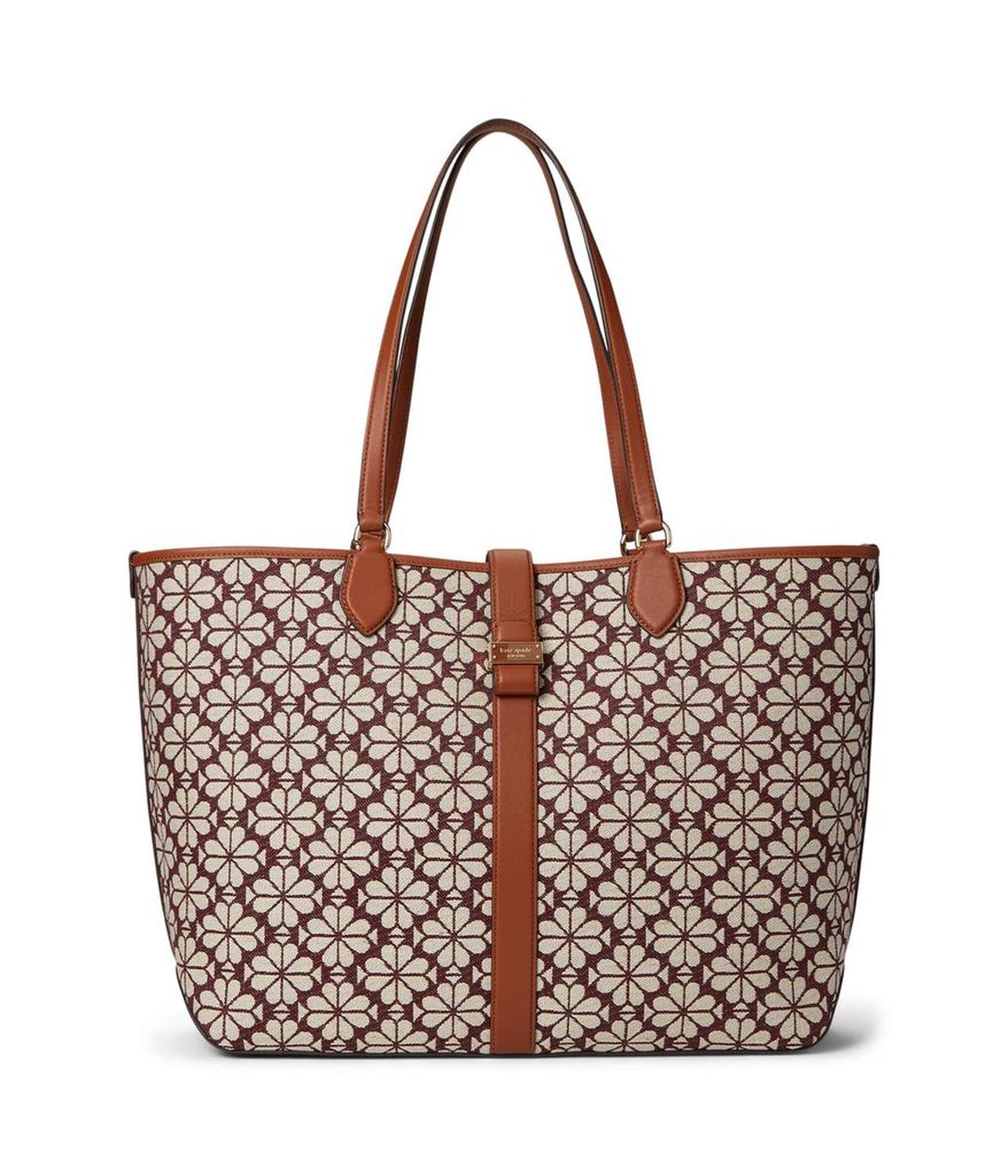 Spade Flower Jacquard Large Open Tote