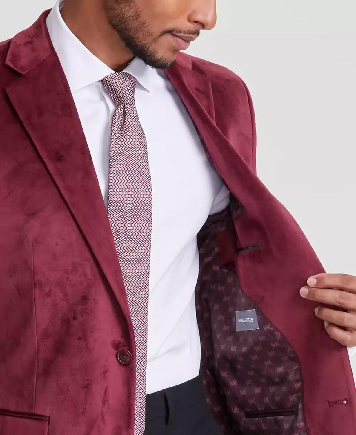 Men's Classic-Fit Velvet Sport Coat