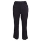 Max Mara Pin Stripe High-Rise Straight-Leg Trousers in Navy Blue Wool