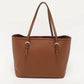 Brown Saffiano Leather Small Jet Set Travel Tote