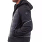 Men's Mixed-Media Full-Zip Hooded Jacket