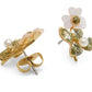 Precious Pansy Cluster Studs