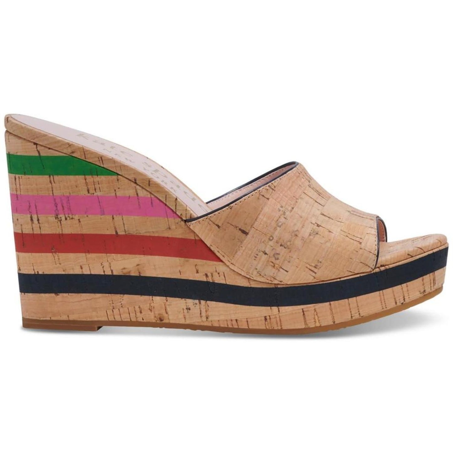 Penelope Womens Cork Slip-On Wedge Sandals