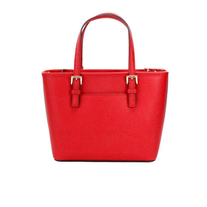 Michael Kors Jet Set Bright  Leather XS Carryall Top Zip Tote Bag Women's Purse