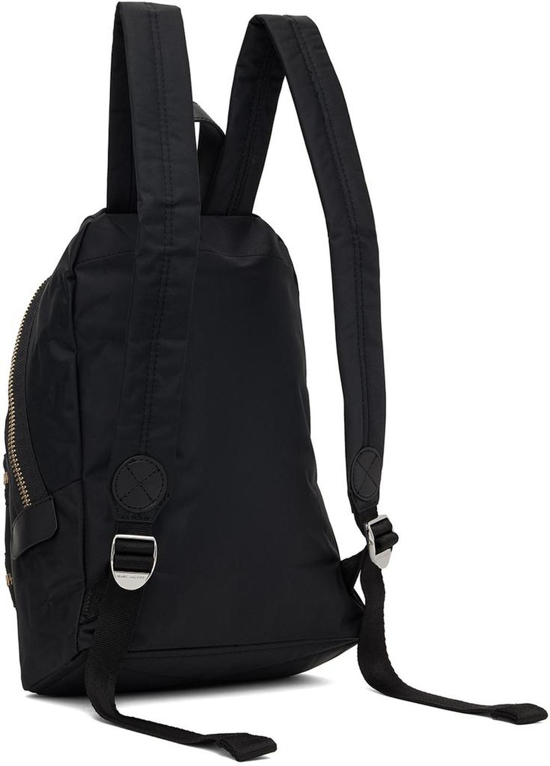 Black 'The Biker Nylon Medium' Backpack