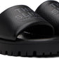 Black 'The Lug Sole Slide' Sandals