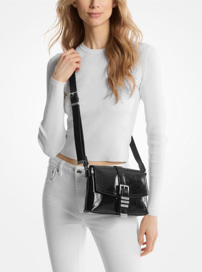 Darrington Mini Crackled Leather Crossbody Bag