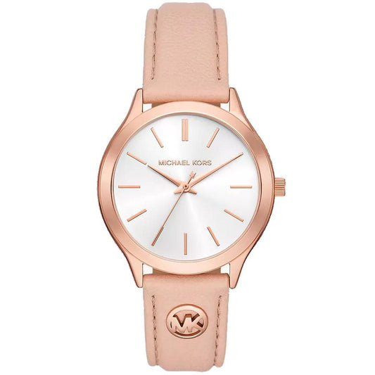 Michael Kors Women's Slim Runway White Dial Watch