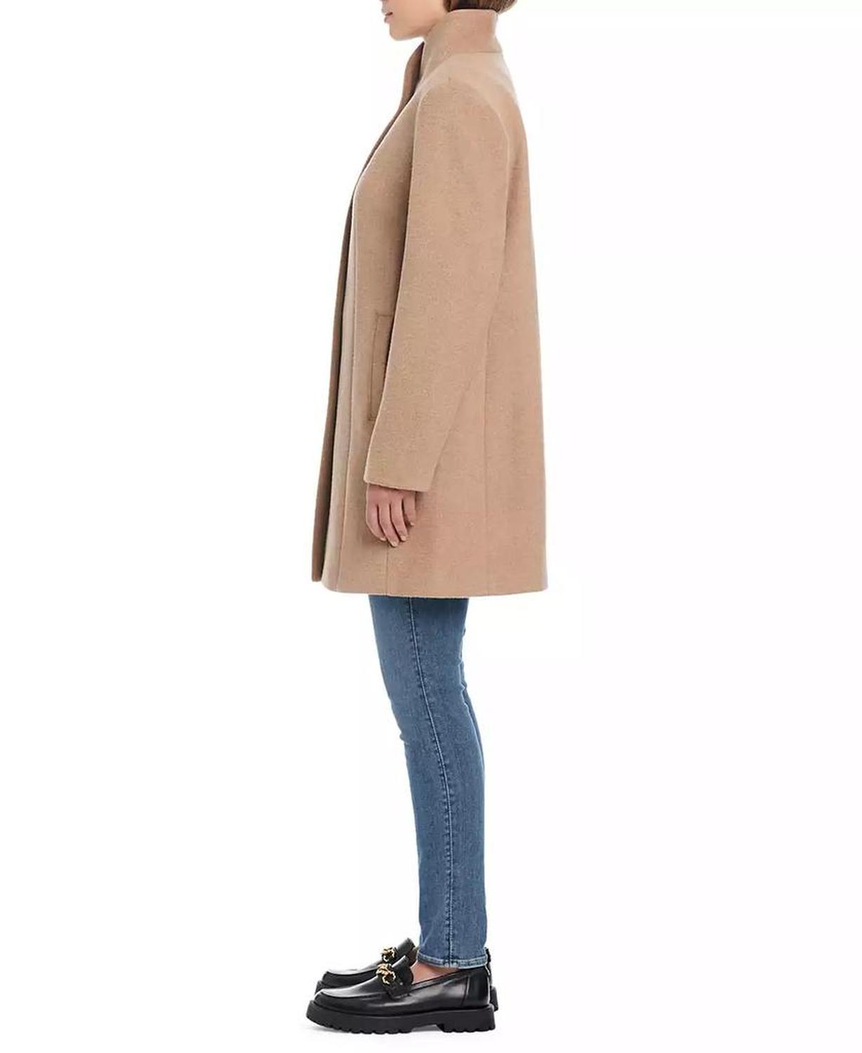 Women's Single-Breasted Stand-Collar Coat