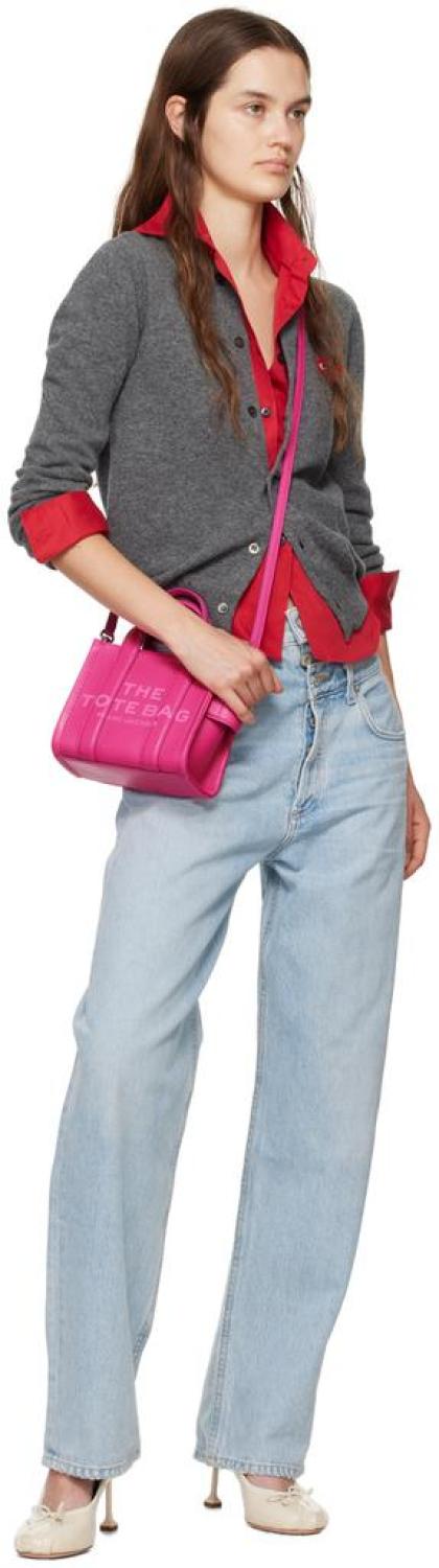 Pink 'The Leather Crossbody' Tote