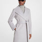 Wool Blend Wrap Coat