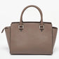 Michael Kors Dark Beige Leather Medium Selma Tote