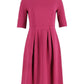 Pleated Dress in Pink Triacetate