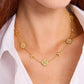 Gold-Tone Heritage Bloom Scatter Necklace, 16" + 3" extender