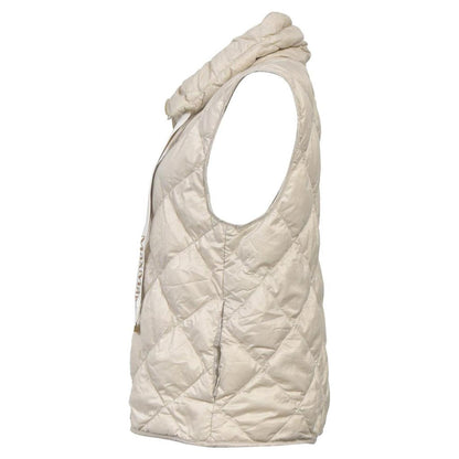 Max Mara The Cube Diamond-Quilted Gilet in White Nylon