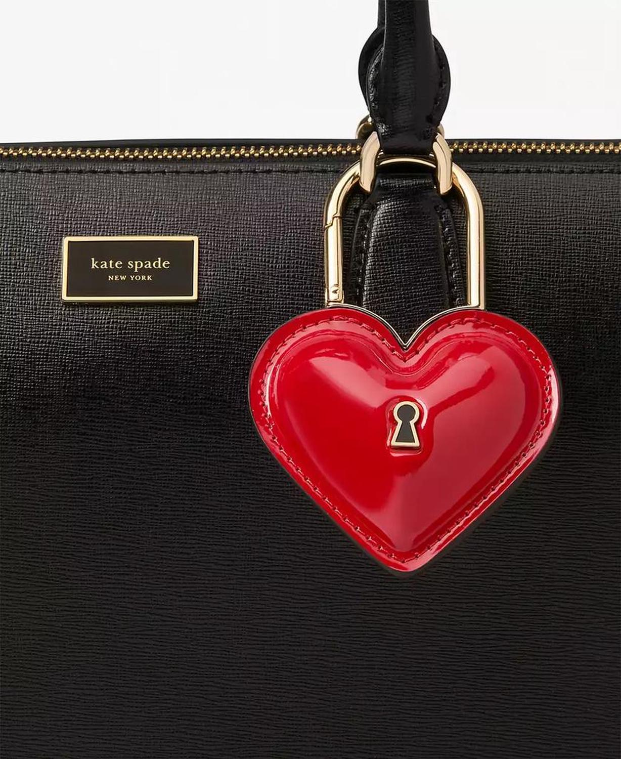 Key to My Heart Patent Bag Charm