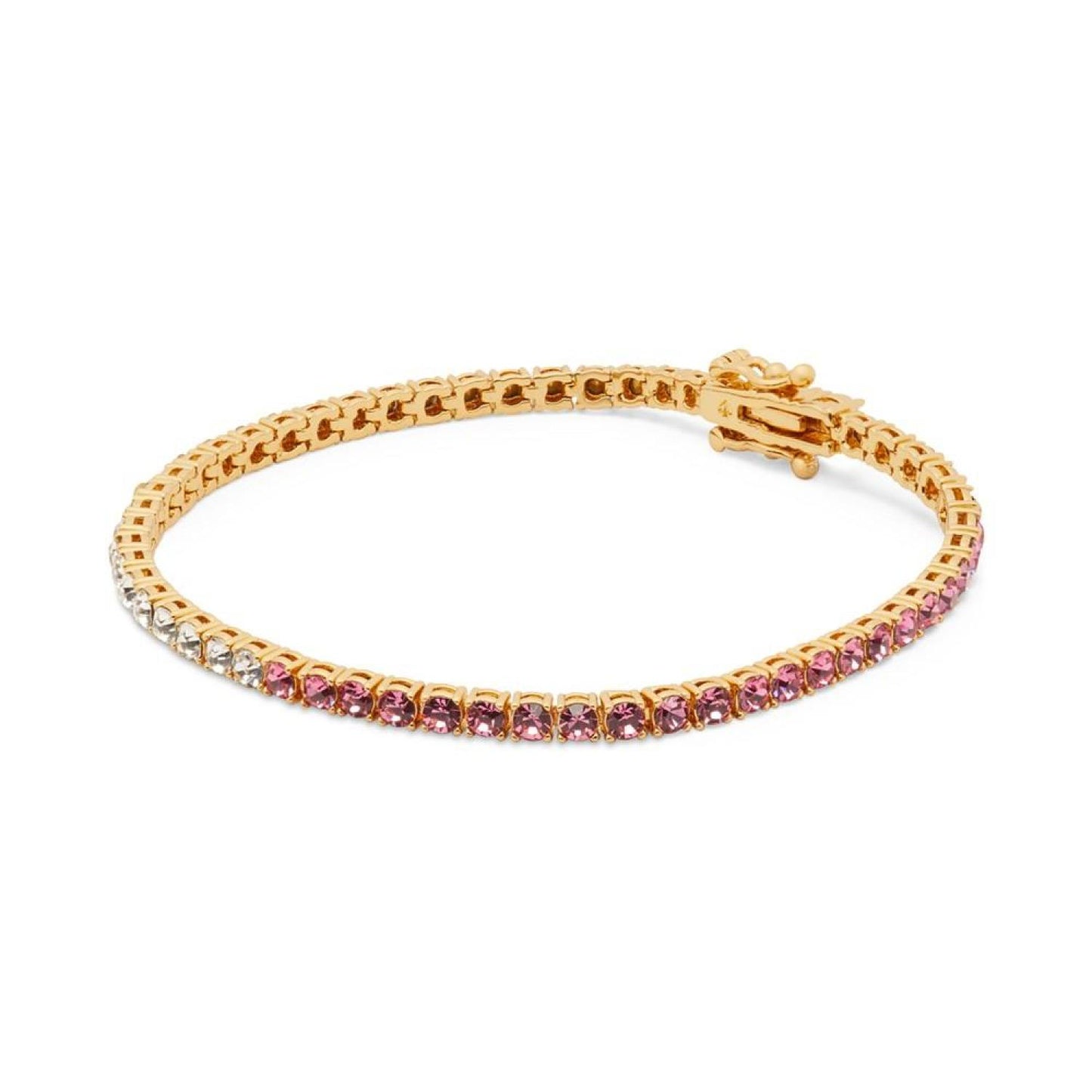 Gold-Tone Cubic Zirconia Tennis Bracelet