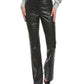 Michael Kors Collection Yasmeen Back Split Leather Bootleg Trouser